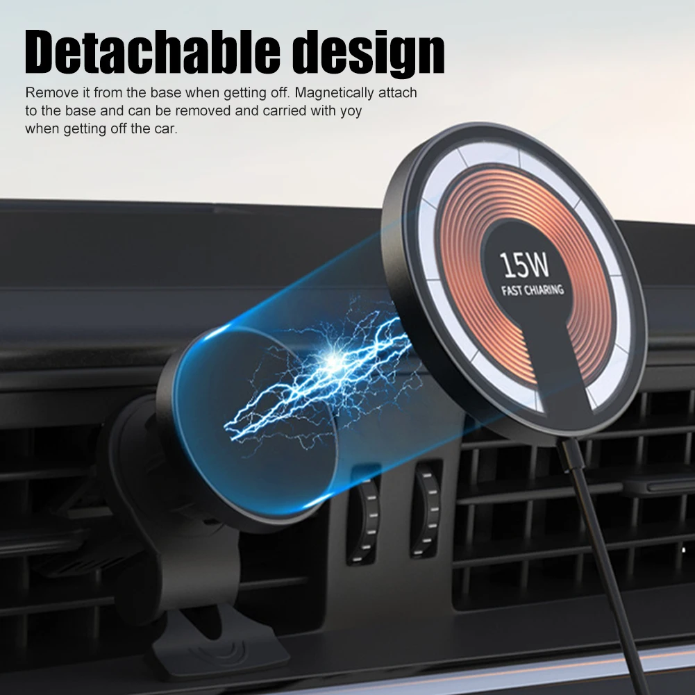 Car Wireless Charger 15W Fast Charging Magnetic Automatic Car Mount Phone Holder For iPhone 13 12 Pro Max Infrared Induction
Car Wireless Charger 15W Fast Charging Magnetic Automatic Car Mount Phone Holder For iPhone 13 12 Pro Max Infrared Induction