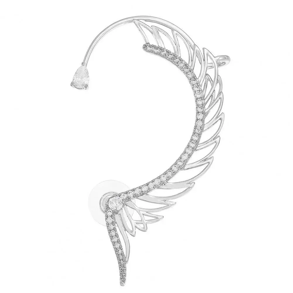 1 пара, женские серьги-клипсы в форме крыльев 
1 пара, женские серьги-клипсы в форме крыльев