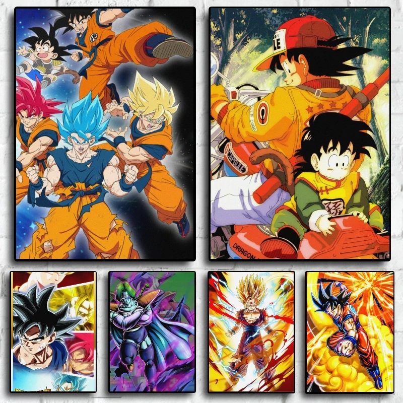 Canvas Painting Classic Anime Dragon Ball Son Goku Son Gohan Manga Wall Art Stickers Suitable ForBathroom Living Room Decoration
Canvas Painting Classic Anime Dragon Ball Son Goku Son Gohan Manga Wall Art Stickers Suitable ForBathroom Living Room Decoration