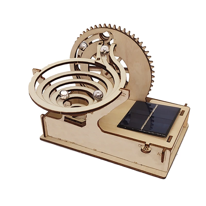 Steam Science Educational Kit 3D Wooden Marble Run Ball Solar Powered DIY Building Assemble Mechanical Gear Engineer Toy
Steam Science Educational Kit 3D Wooden Marble Run Ball Solar Powered DIY Building Assemble Mechanical Gear Engineer Toy
