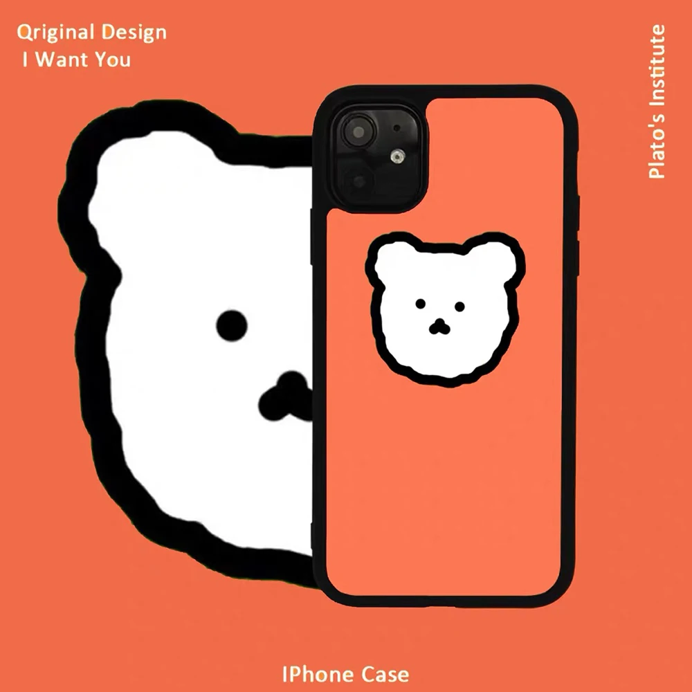 Korean Bear phone Case Silicone PC+TPU Phone Case For Iphone 13 11 12 Mini Pro Max 7 8 Plus X Xs Max XR mobile phone bag fundas
Korean Bear phone Case Silicone PC+TPU Phone Case For Iphone 13 11 12 Mini Pro Max 7 8 Plus X Xs Max XR mobile phone bag fundas