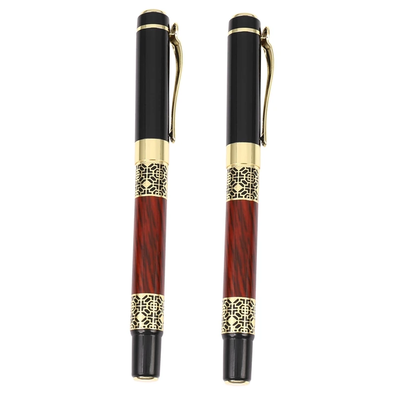 2X Chinese Classical Roller Ball Pen Elegant Golden Metal Ballpoint Pen For Office Business Signature School Student
2X Chinese Classical Roller Ball Pen Elegant Golden Metal Ballpoint Pen For Office Business Signature School Student