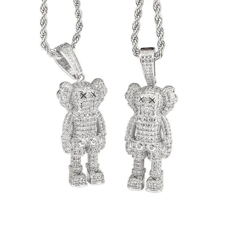 RetroSen Hip Hop Robot Pendant Necklace Full Diamond Zircon Gold and Silver European and American Men Women Hip Hop Street Rap
RetroSen Hip Hop Robot Pendant Necklace Full Diamond Zircon Gold and Silver European and American Men Women Hip Hop Street Rap