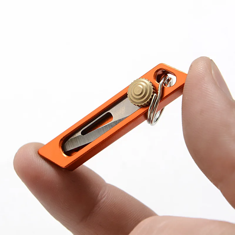 Aluminum Mini Push Knife Sharp Portable Express Unpacking Knife Portable Key Chain Pendant Pocket Knife
Aluminum Mini Push Knife Sharp Portable Express Unpacking Knife Portable Key Chain Pendant Pocket Knife
