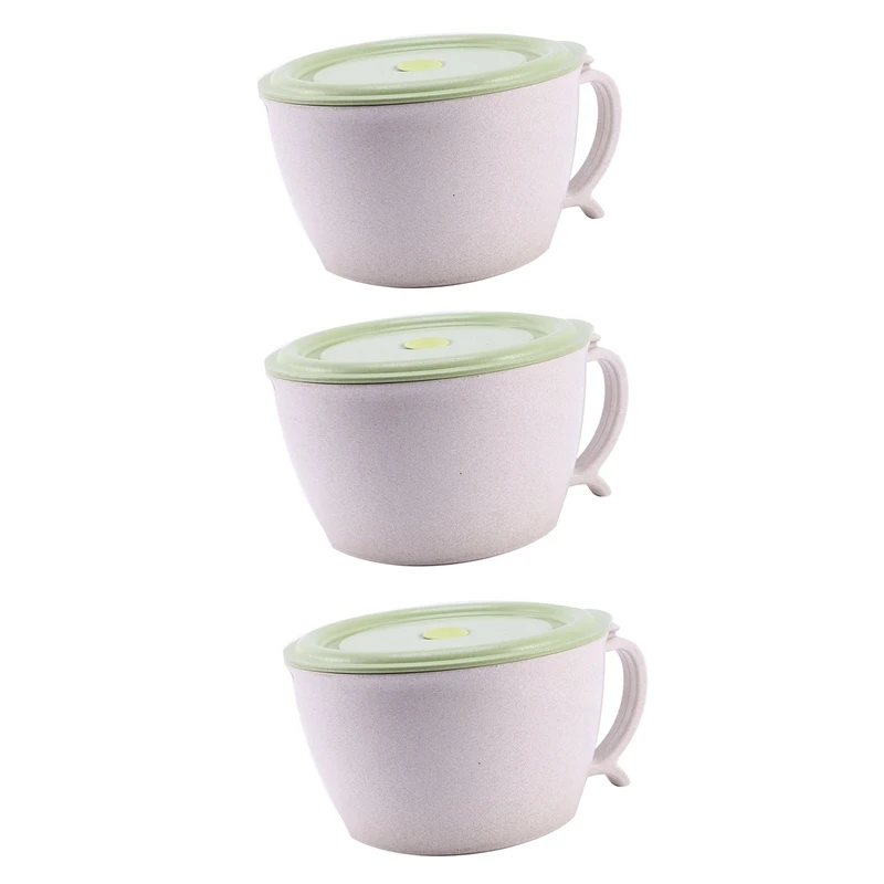 3X Microwave Noodle Bowls With Lid-40 OZ Large Wheat Straw Soup Mug With Phone Holder-Microwave&Dishwasher Safe
3X Microwave Noodle Bowls With Lid-40 OZ Large Wheat Straw Soup Mug With Phone Holder-Microwave&Dishwasher Safe