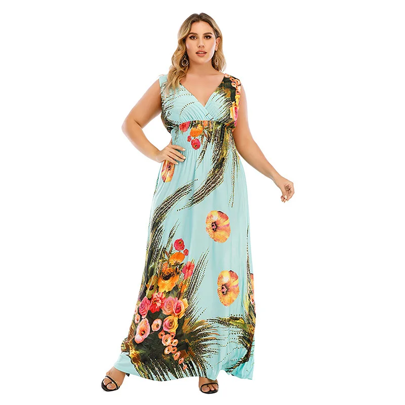 Summer Loose Size Women's Ice Silk Dress V-neck Sexy Floor Sweeping Long Dress Casual Dress Long Dress Party Dress
Summer Loose Size Women's Ice Silk Dress V-neck Sexy Floor Sweeping Long Dress Casual Dress Long Dress Party Dress