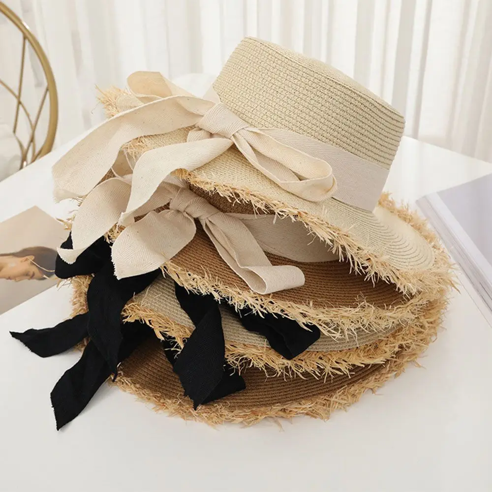 Summer Outdoor Bowknot Decoration Big Brim Fashion Sun Hat Beach Straw Hat Flat Top
Summer Outdoor Bowknot Decoration Big Brim Fashion Sun Hat Beach Straw Hat Flat Top
