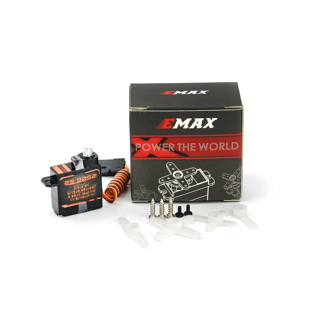 4PCS Original EMAX ES9052 4.3g Digital Metal Gear Mini Servo for RC Airplane F3P DIY Parts
4PCS Original EMAX ES9052 4.3g Digital Metal Gear Mini Servo for RC Airplane F3P DIY Parts