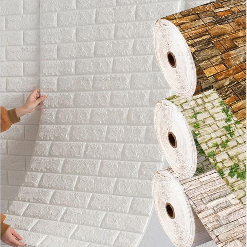 2m / 1m Long 3D Brick Wall Stickers DIY Decor Self-Adhesive Waterproof Wallpaper For Kids Room Bedroom Kitchen Home Wall Decor
2m / 1m Long 3D Brick Wall Stickers DIY Decor Self-Adhesive Waterproof Wallpaper For Kids Room Bedroom Kitchen Home Wall Decor