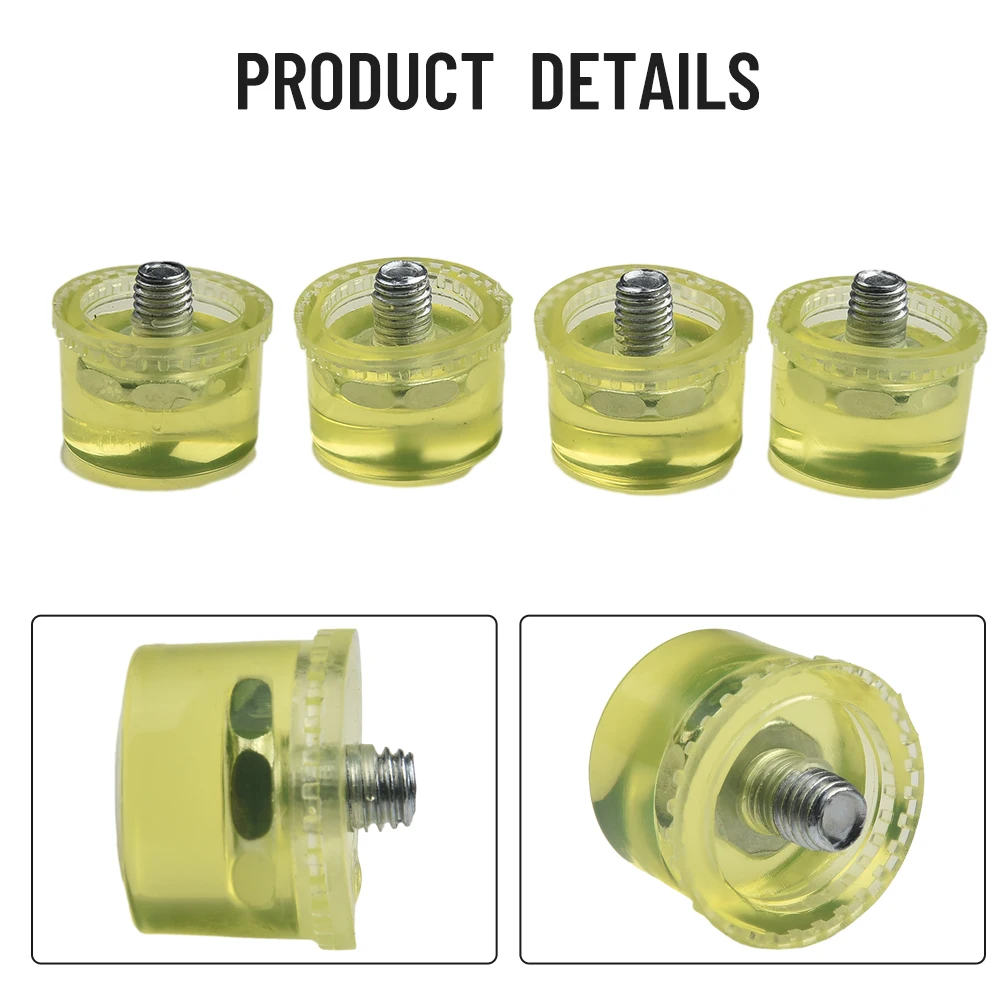 4pcs Rubber Hammer Round Head Yellow Hammer Head Accessories 25mm /30mm/ 35mm/40mm Handle Tool Parts
4pcs Rubber Hammer Round Head Yellow Hammer Head Accessories 25mm /30mm/ 35mm/40mm Handle Tool Parts