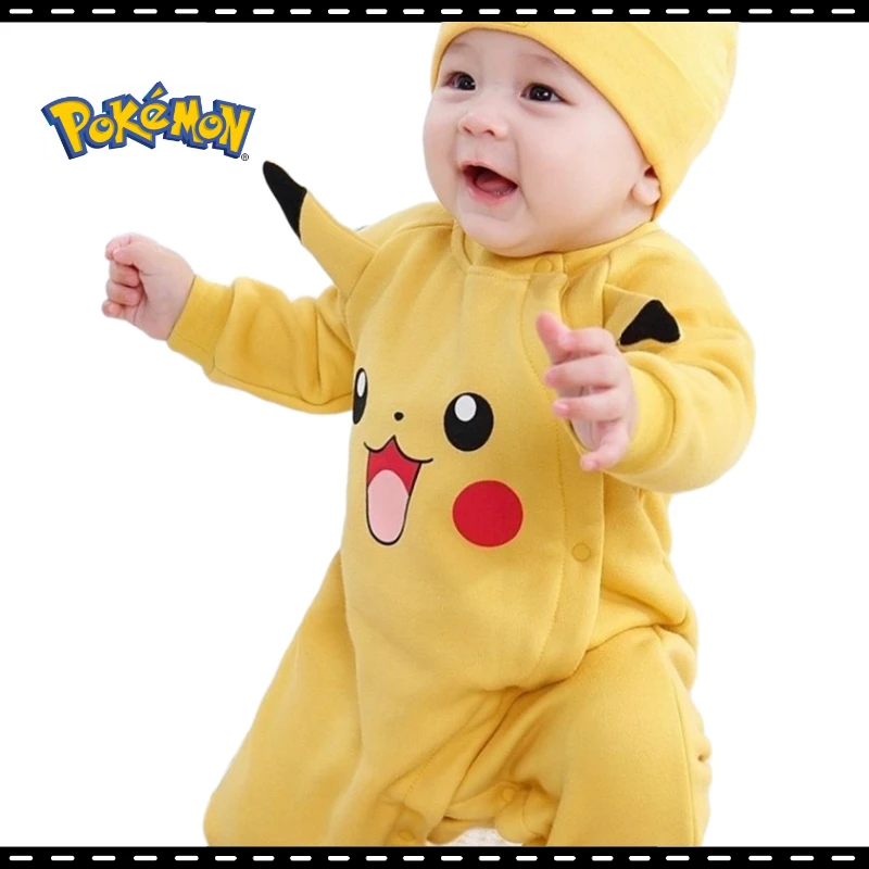 Anime Peripherals Pokemon Pikachu Newborn Baby Clothes Autumn and Winter Warm One Piece Boys and Girls Baby Gifts for Children
Anime Peripherals Pokemon Pikachu Newborn Baby Clothes Autumn and Winter Warm One Piece Boys and Girls Baby Gifts for Children