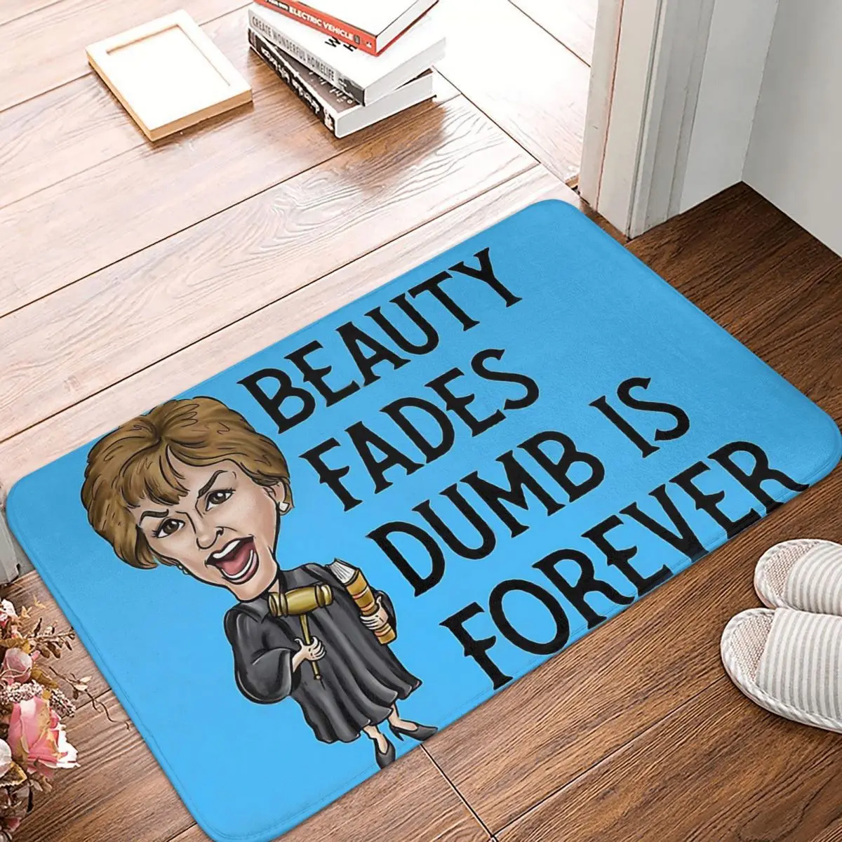 Judge Judy Sheindlin Kitchen Non-Slip Carpet Dumb Is Forever Bedroom Mat Welcome Doormat Home Decor Rug
Judge Judy Sheindlin Kitchen Non-Slip Carpet Dumb Is Forever Bedroom Mat Welcome Doormat Home Decor Rug