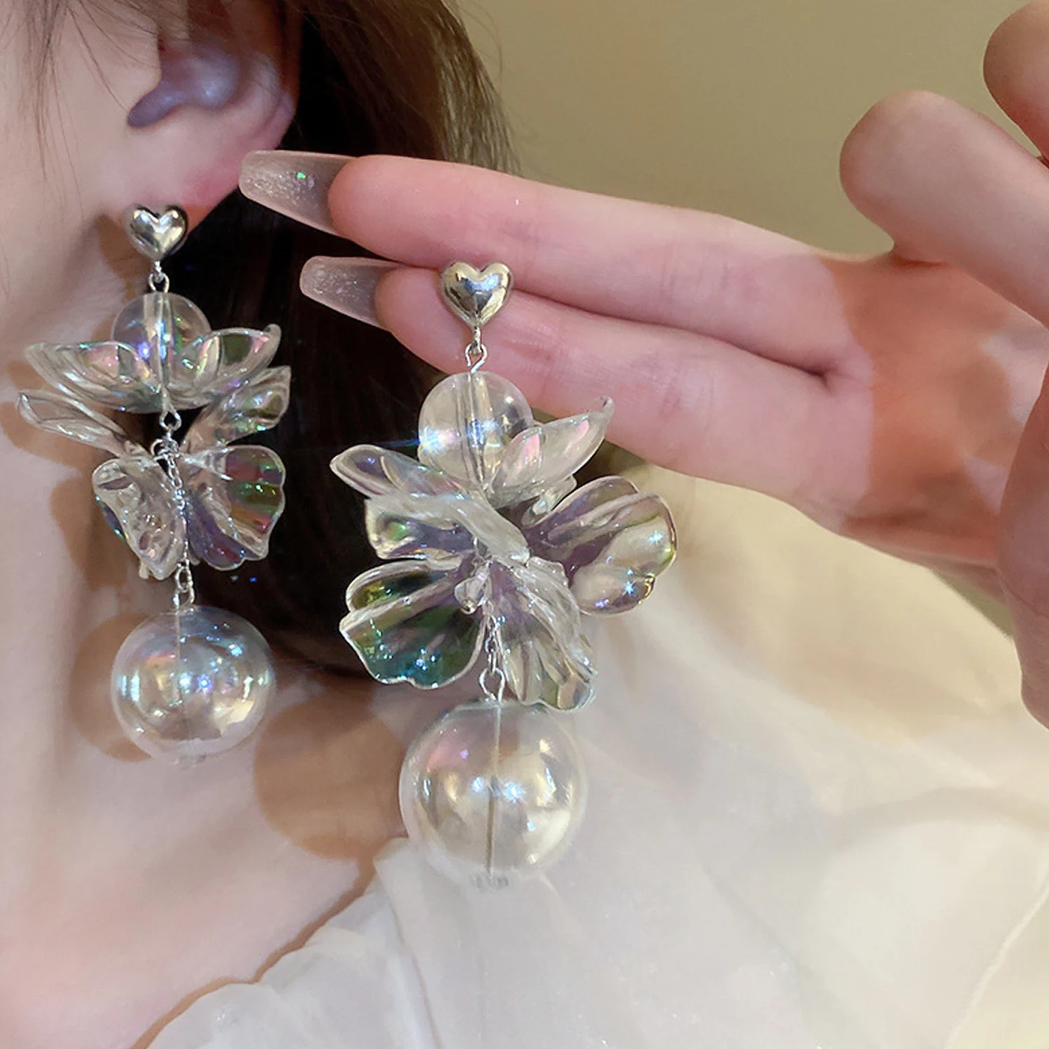 Oversized Acrylic Flower Long Dangle Earrings For Women 2023 Korean Transparent Bubbles Ball Exaggerated Stud Earrings
Oversized Acrylic Flower Long Dangle Earrings For Women 2023 Korean Transparent Bubbles Ball Exaggerated Stud Earrings