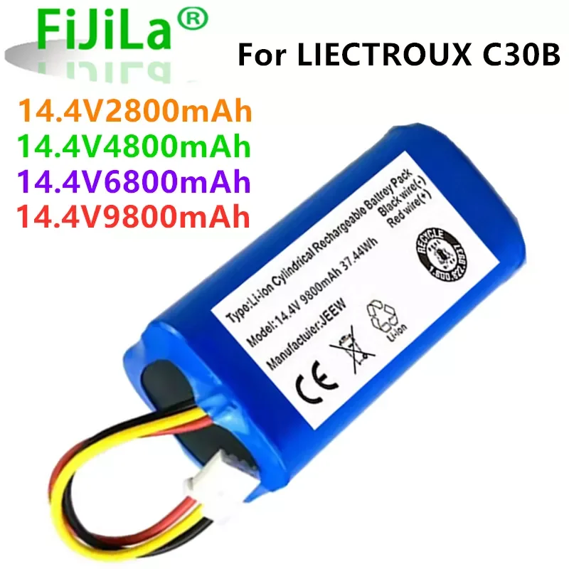 (For C30B) 100% New 14.4v 6800mAh Original battery for LIECTROUX C30B robot vacuum cleaner, 6800mAh, lithium cell 1 part/package
(For C30B) 100% New 14.4v 6800mAh Original battery for LIECTROUX C30B robot vacuum cleaner, 6800mAh, lithium cell 1 part/package
