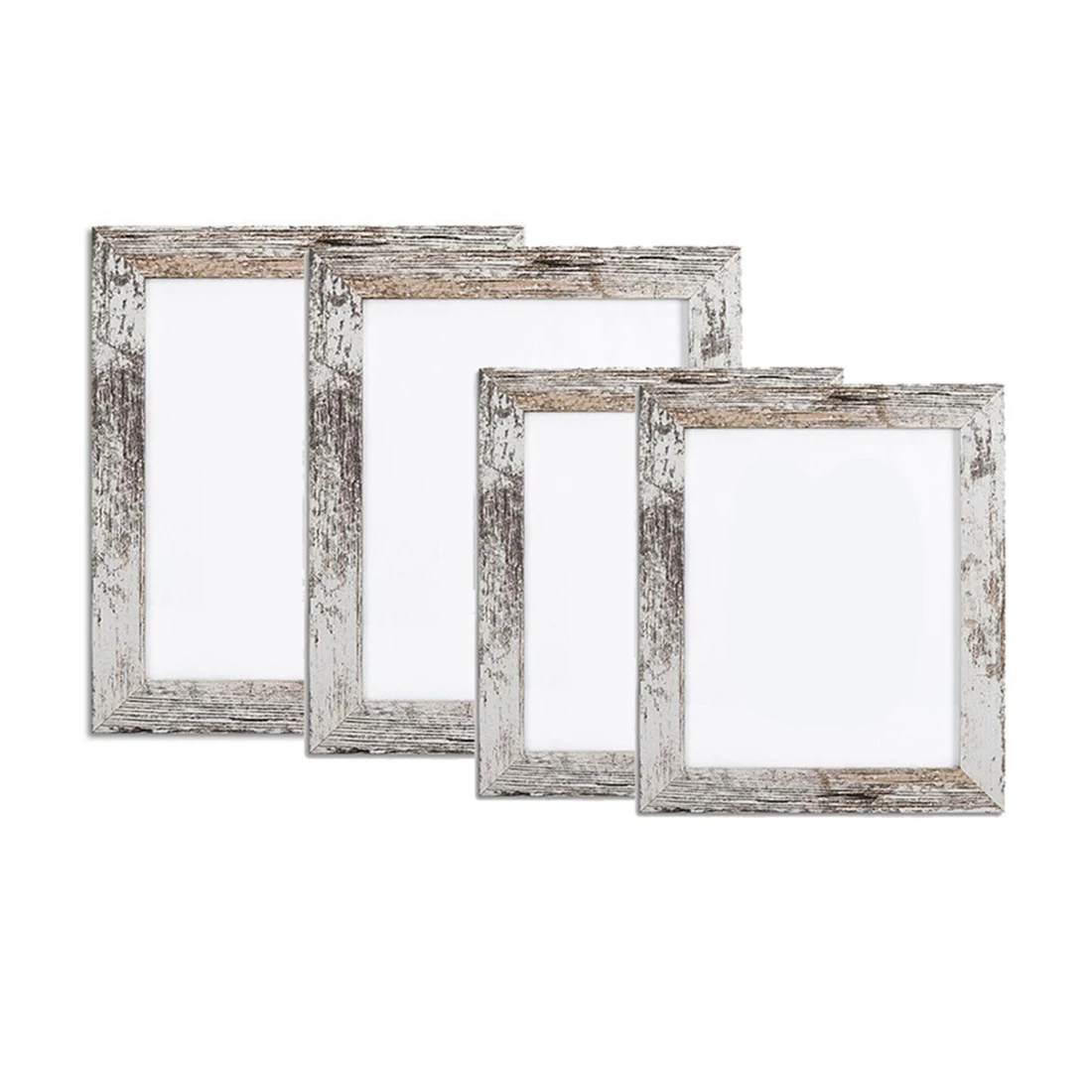 4Pcs Picture Frame Wood Pattern Distressed White Photo Frames Packs For Tabletop Or Wall Decor(2Pcs 6 Inch And 7 Inch) 
4Pcs Picture Frame Wood Pattern Distressed White Photo Frames Packs For Tabletop Or Wall Decor(2Pcs 6 Inch And 7 Inch)