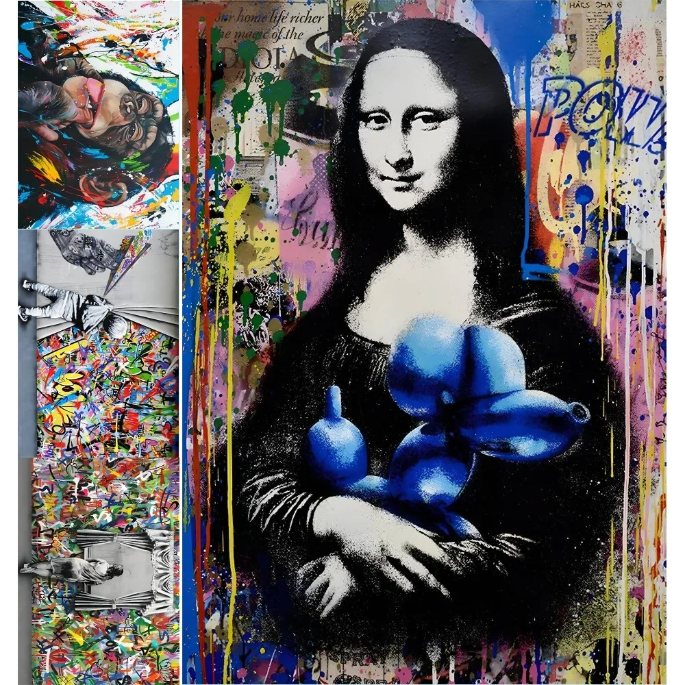 Banksy Graffiti Street Pop Art Funny Famous Portrait Abstract Canvas Painting Poster Print Wall Picture Living Room Home Decor
Banksy Graffiti Street Pop Art Funny Famous Portrait Abstract Canvas Painting Poster Print Wall Picture Living Room Home Decor