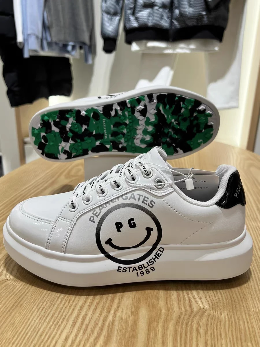 Pearly Gate Korea single high-end Golf women's leather anti-slip wear-resistant shoes new sports all white shoe tide
Pearly Gate Korea single high-end Golf women's leather anti-slip wear-resistant shoes new sports all white shoe tide