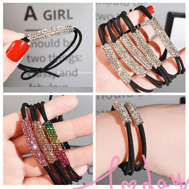 New Rose L rhinestone hair ring hair rope versatile hair tie fashion rhinestone leather cover girl hair accessories
New Rose L rhinestone hair ring hair rope versatile hair tie fashion rhinestone leather cover girl hair accessories