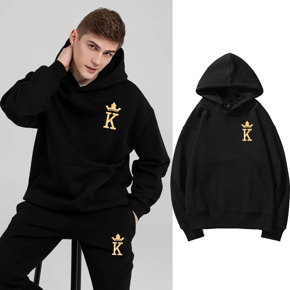Long sleeved casual sportswear set hooded solid color loose Sports Top + trousers 2-piece set of outdoor runnining and tracksuit
Long sleeved casual sportswear set hooded solid color loose Sports Top + trousers 2-piece set of outdoor runnining and tracksuit