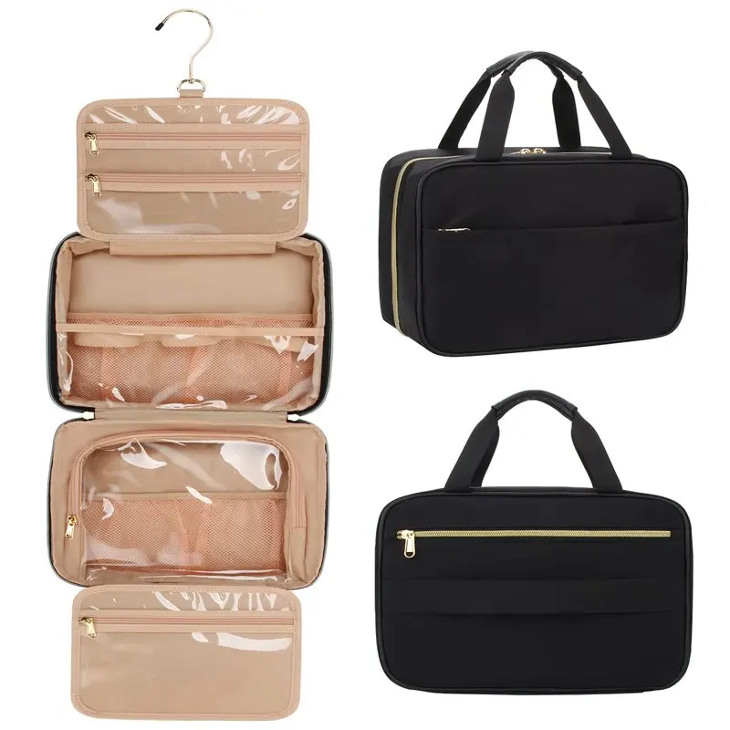 Toiletry Bag Travel Bag with Hanging Hook, Water-Resistant Makeup Cosmetic Bag Travel Organizer 
Toiletry Bag Travel Bag with Hanging Hook, Water-Resistant Makeup Cosmetic Bag Travel Organizer
