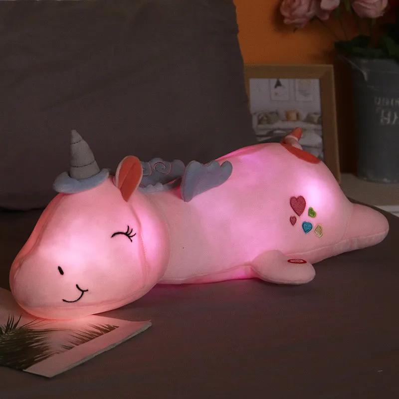 1pc 60CM Cute Glowing LED Light Unicorn Plush Toys Lovely Luminous Animal Unicorn Pillow Stuffed Dolls for Children Kids Gifts
1pc 60CM Cute Glowing LED Light Unicorn Plush Toys Lovely Luminous Animal Unicorn Pillow Stuffed Dolls for Children Kids Gifts