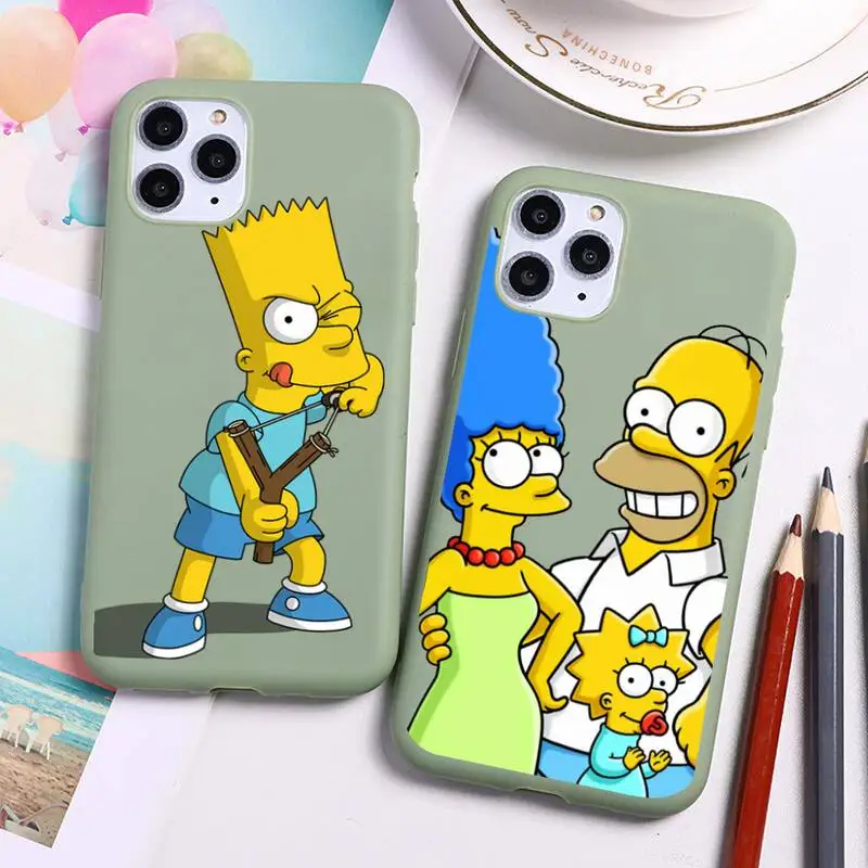 Homer Simpson Bart Simpson Phone Case For iphone 13 12 11 Pro Max Mini XS 8 7 6 6S Plus X SE 2020 XR Candy green Silicone cover
Homer Simpson Bart Simpson Phone Case For iphone 13 12 11 Pro Max Mini XS 8 7 6 6S Plus X SE 2020 XR Candy green Silicone cover