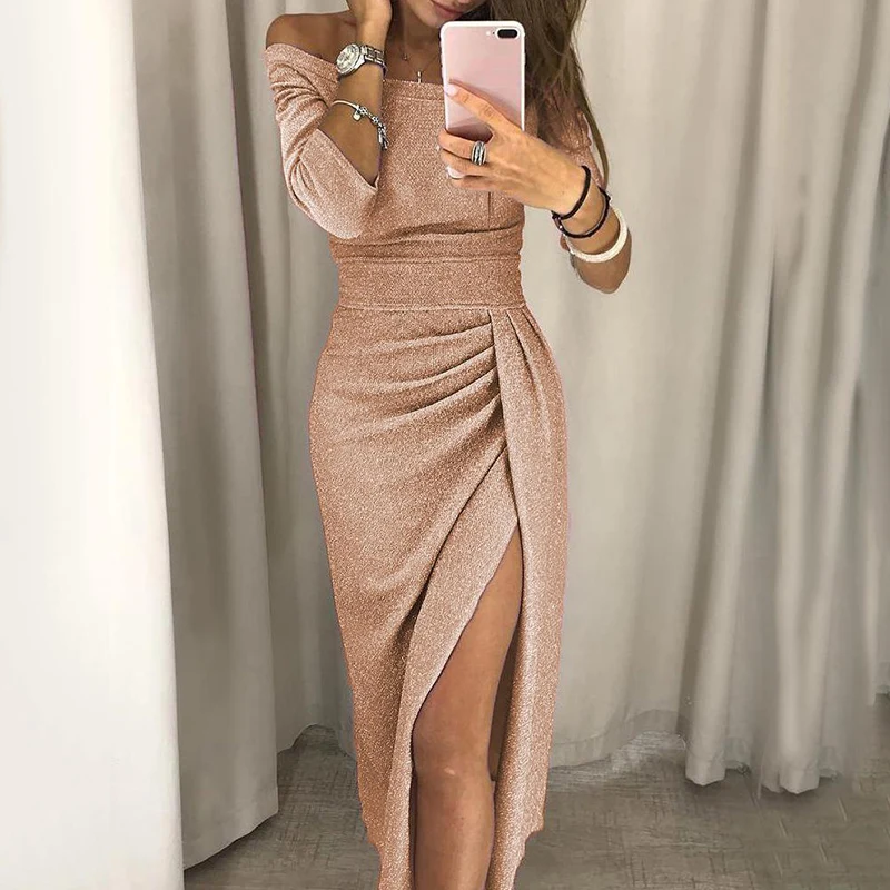 Spring Summer Women Dress Elegant Slim Long Dress Sexy Club Dress Evening Party Women Dresses Off Shoulder High Waist Vestidos
Spring Summer Women Dress Elegant Slim Long Dress Sexy Club Dress Evening Party Women Dresses Off Shoulder High Waist Vestidos