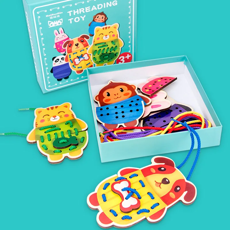 5pcs/lot Rope Toys Animal Lacing Card Children Educational Beads Toys 1-3-6 Year Old Wooden Puzzles Toy
5pcs/lot Rope Toys Animal Lacing Card Children Educational Beads Toys 1-3-6 Year Old Wooden Puzzles Toy