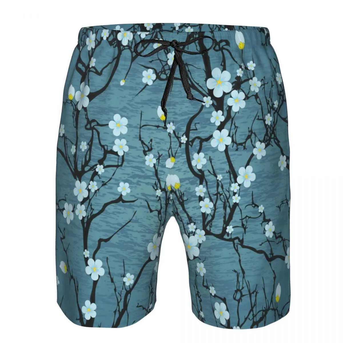 

Man Swimwear Sakura Tree Branches Japanese Cherry Blossom Style Swim Shorts Trunks Beach Board Shorts Mens Swimming Swimsuits