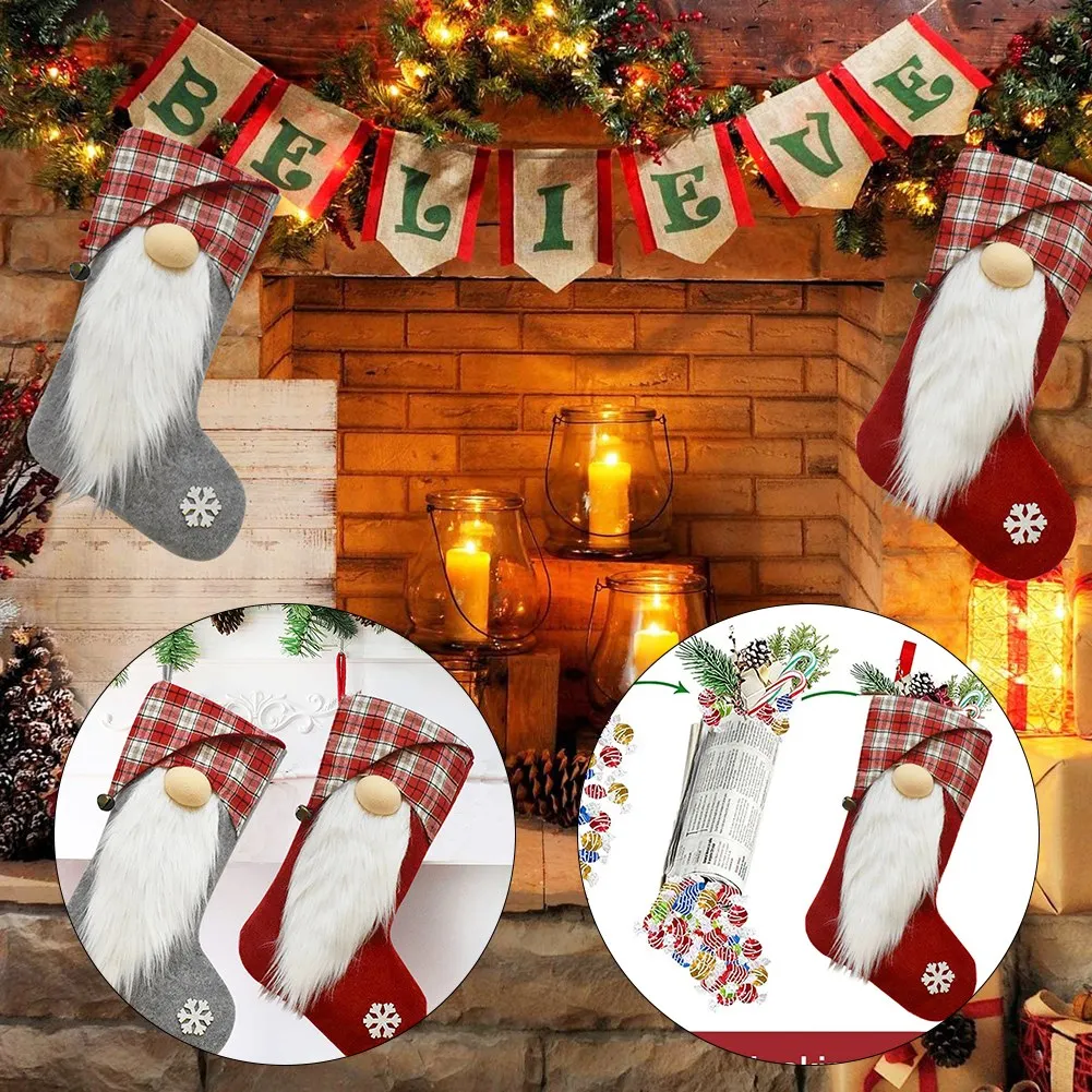 Candies Bag Goodie Bags Christmas Stockings Plush Sock Shape Design Storage BagS Xmas Tree Hanging Candies Large
Candies Bag Goodie Bags Christmas Stockings Plush Sock Shape Design Storage BagS Xmas Tree Hanging Candies Large