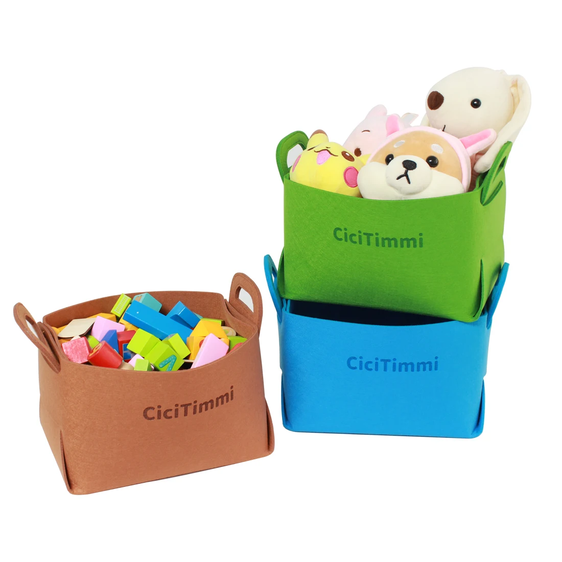 3PCS Collapsible Storage Baskets with Handle Felt Fabric Shelf Bins Foldable Closet Organizer Toys Blocks Book Clothes Container
3PCS Collapsible Storage Baskets with Handle Felt Fabric Shelf Bins Foldable Closet Organizer Toys Blocks Book Clothes Container