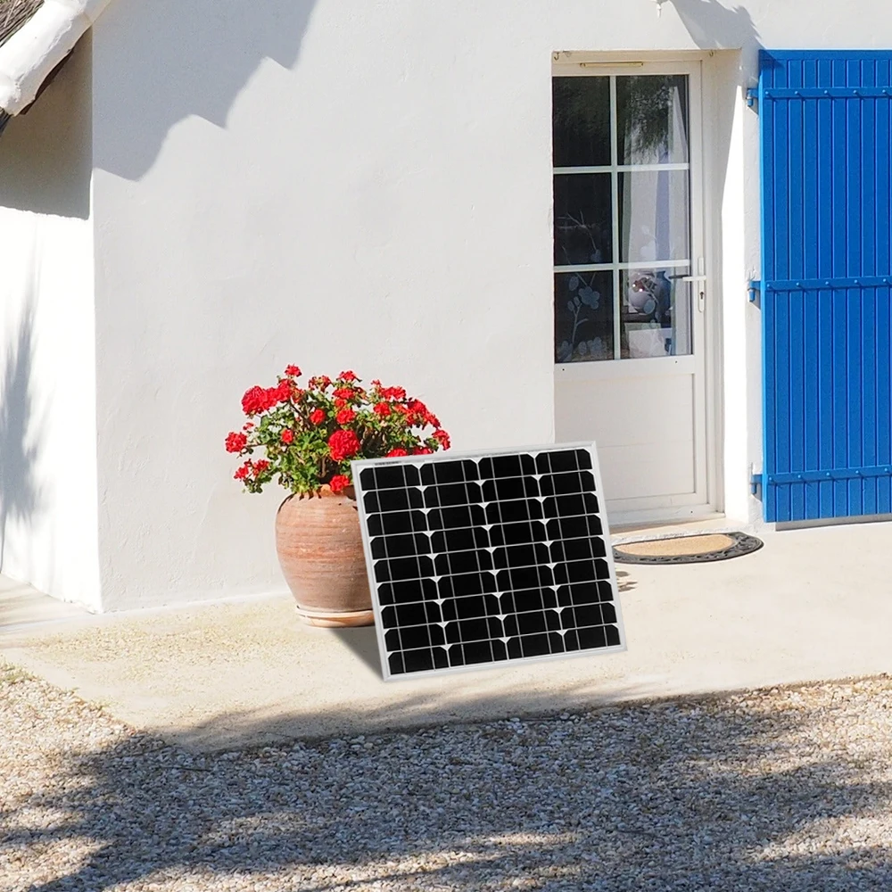 ANAKA 40W Monocrystalline Silicon Waterproof Solar Panel Perfect for Home, RV Travel, Black Solar Panel
ANAKA 40W Monocrystalline Silicon Waterproof Solar Panel Perfect for Home, RV Travel, Black Solar Panel