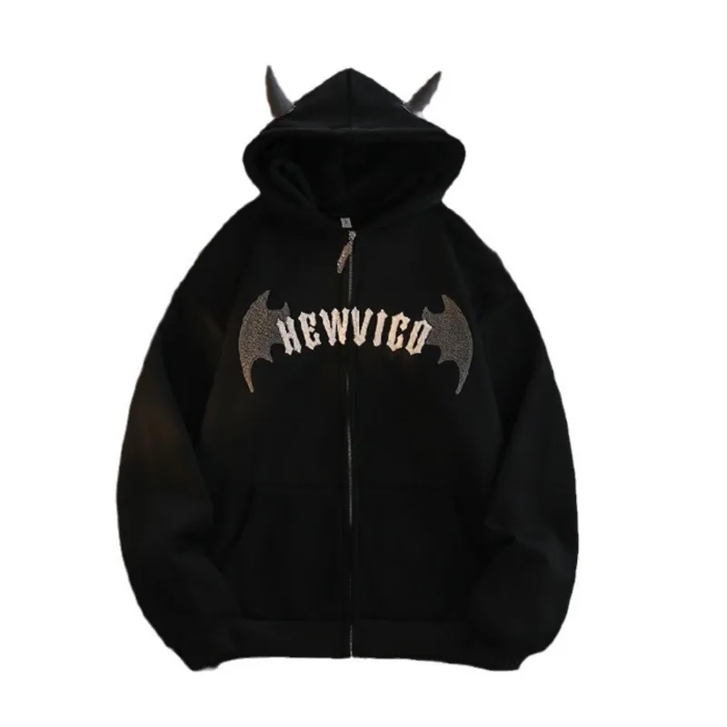 Women Letter Embroidery Hoodies Autumn Winter Retro Zipper Long Sleeve Loose Jacket Coats Y2K Harajuku Casual Hooded Sweatshirts
Women Letter Embroidery Hoodies Autumn Winter Retro Zipper Long Sleeve Loose Jacket Coats Y2K Harajuku Casual Hooded Sweatshirts