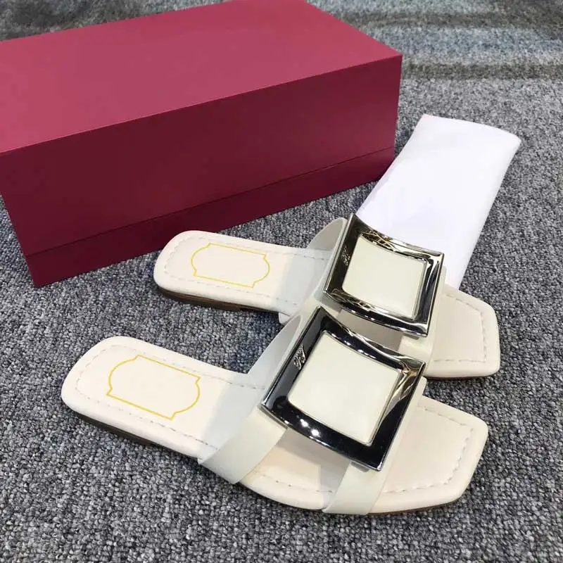 Square Buckle Slippers 2022 New Temperament All-match Thick Heel Square Head Leather White Flip Flop Sandals Women
Square Buckle Slippers 2022 New Temperament All-match Thick Heel Square Head Leather White Flip Flop Sandals Women