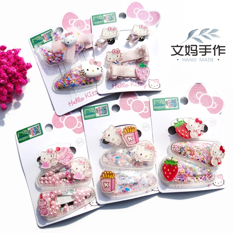 Hello Kitty Cartoon Pink Colorful Crystal Sequins Quicksand BB Clip Hair Band Fixed Hairpin
Hello Kitty Cartoon Pink Colorful Crystal Sequins Quicksand BB Clip Hair Band Fixed Hairpin