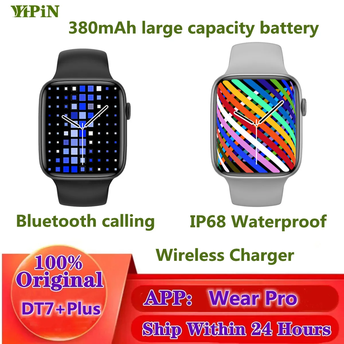 YHPIN Direct sales Original DT7+ Plus Smart Watch Men 1.8" 320*385GPS Track 200+ Watch Face ECG Heart Rate Monitoring SmartWatch
YHPIN Direct sales Original DT7+ Plus Smart Watch Men 1.8" 320*385GPS Track 200+ Watch Face ECG Heart Rate Monitoring SmartWatch
