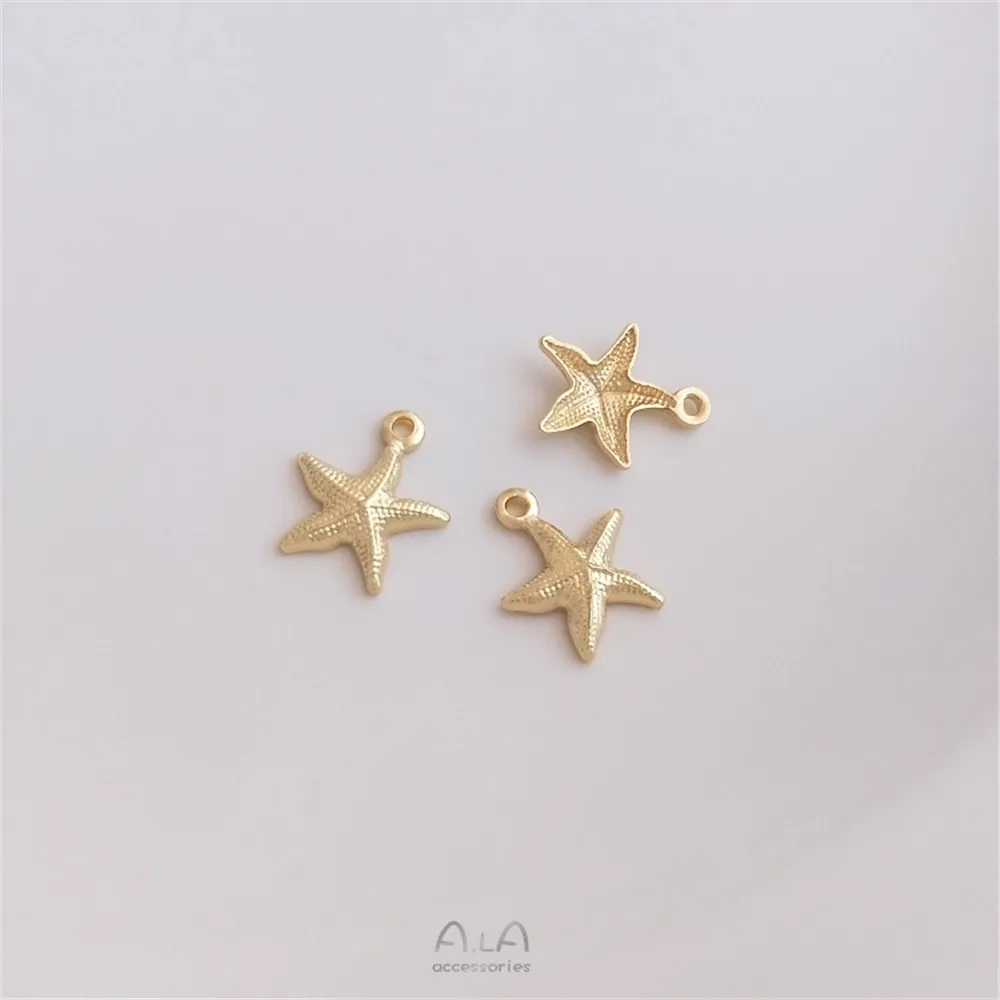 14K copper wrapped real gold small starfish pendant handmade ornaments hanging ornaments DIY bracelet necklace hand pendant
14K copper wrapped real gold small starfish pendant handmade ornaments hanging ornaments DIY bracelet necklace hand pendant