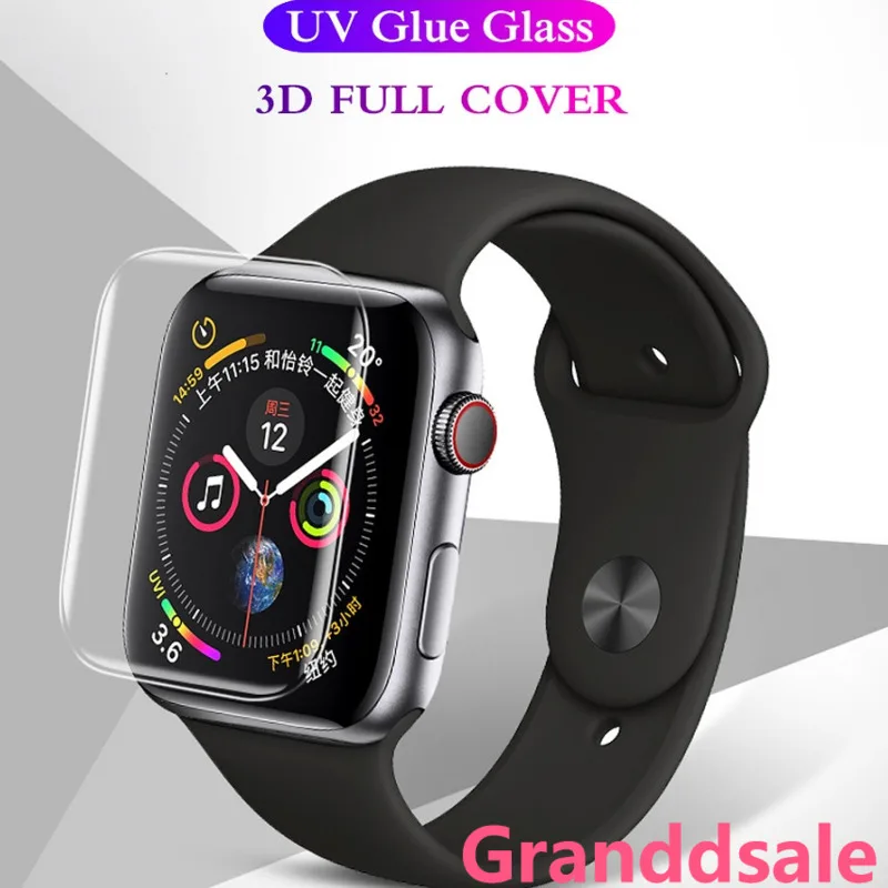 3D UV Full Glue Cover Film Screen protector For Apple Watch Series 7 41 45mm SE 6 5 3 38 42 40 44mm Glass iwatch
3D UV Full Glue Cover Film Screen protector For Apple Watch Series 7 41 45mm SE 6 5 3 38 42 40 44mm Glass iwatch