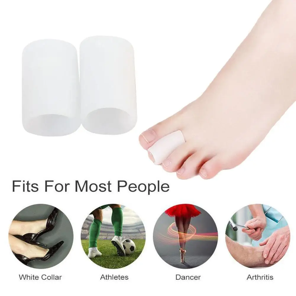 

2PCS Breathable Toe Protectors Sleeve Bunion Pads Cushion Big Toe Guards Silicone Toe Covers For Protection Of Ingrown Toenails