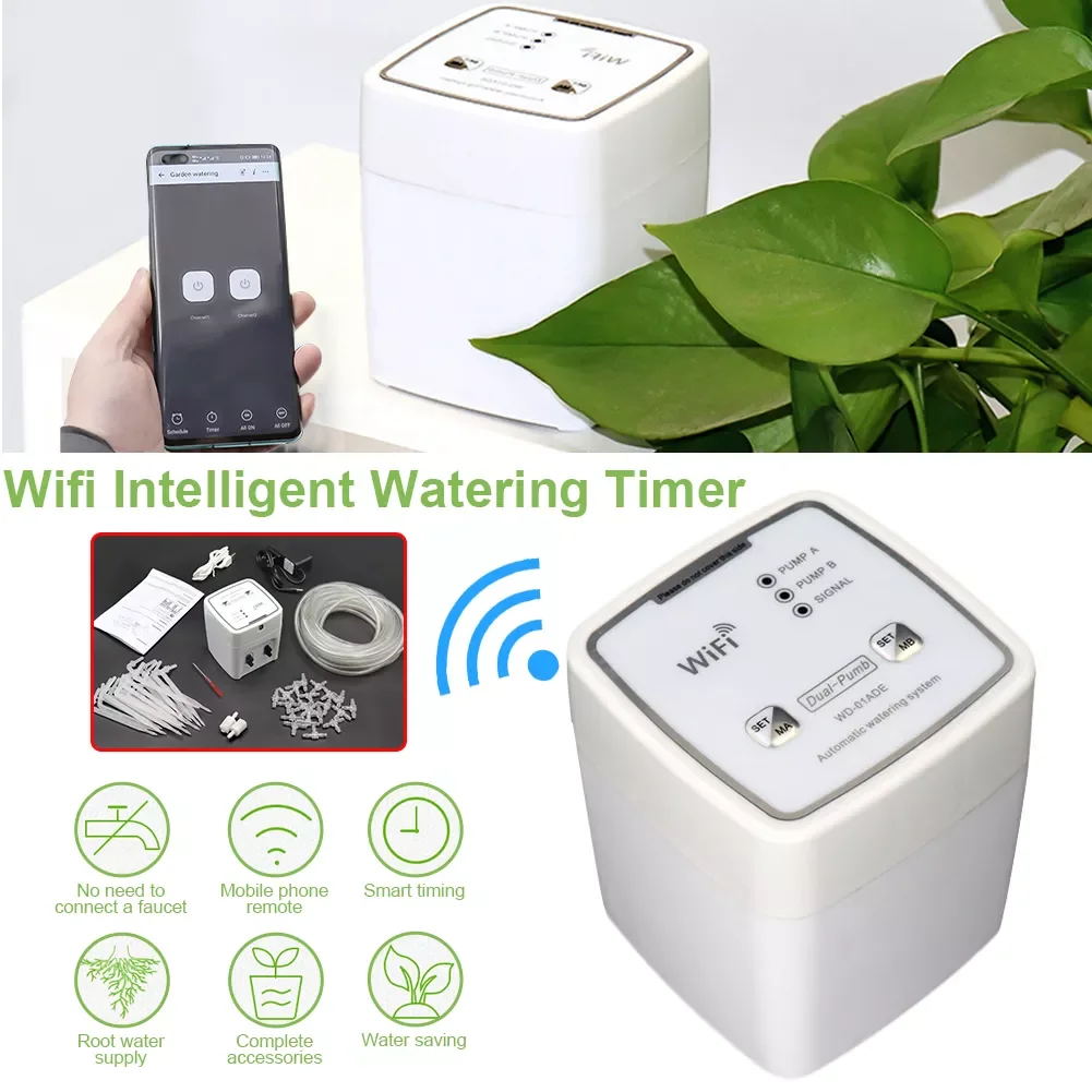 Wifi Automatic Watering Device Garden Watering System Intelligent Timer Water Drip Irrigation Mobile Phone Remote Control
Wifi Automatic Watering Device Garden Watering System Intelligent Timer Water Drip Irrigation Mobile Phone Remote Control