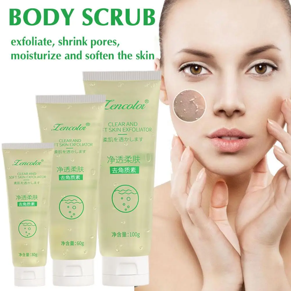 

30/60/100g Exfoliating Gel Deep Cleansing Exfoliant Mud Face Gentle Exfoliation Body Facial Exfoliator Rub Scrub Body Exfol V3X2