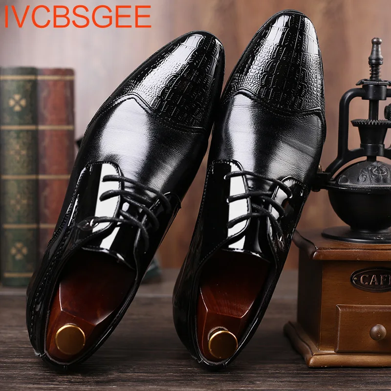 New British Men's Slip On Split Leather Pointed Black Brown Toe Men Shoes Business Wedding Oxfords Formal Shoes For Male 48
New British Men's Slip On Split Leather Pointed Black Brown Toe Men Shoes Business Wedding Oxfords Formal Shoes For Male 48