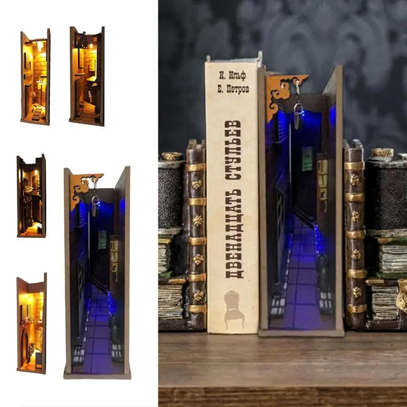 DIY Wooden Nightlife Book Shelf Insert Miniature Books Library Bookends Ornaments Dolhouses Bookshelf Handmade Crafts Gifts
DIY Wooden Nightlife Book Shelf Insert Miniature Books Library Bookends Ornaments Dolhouses Bookshelf Handmade Crafts Gifts