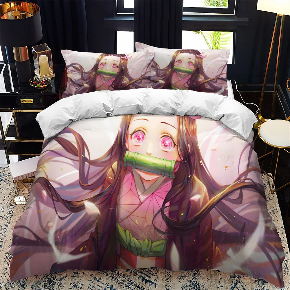 Japan Anime 3D Bedding Set Nezuko Kamado Demon Slayer Duvet Cover 3d Kids Girl Boys Gift Cute Home Textiles Double King Size
Japan Anime 3D Bedding Set Nezuko Kamado Demon Slayer Duvet Cover 3d Kids Girl Boys Gift Cute Home Textiles Double King Size