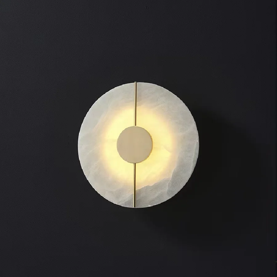 Nordic Copper Marble Wall Lamp Indoor Living Room Aisle Decor Sconce Round Minimalist Stair Light Luxury LED Bedside Wall Lamp
Nordic Copper Marble Wall Lamp Indoor Living Room Aisle Decor Sconce Round Minimalist Stair Light Luxury LED Bedside Wall Lamp