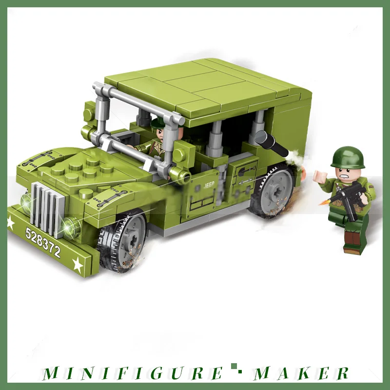 Building Blocks World War II W0 American Truck Minifigure Assembled Military Educational Model Toy
Building Blocks World War II W0 American Truck Minifigure Assembled Military Educational Model Toy