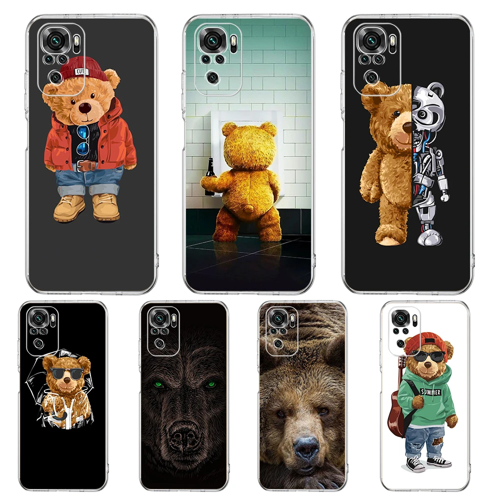 Cartoon Bear Transparent Phone Case for Redmi 10c Note 11 11T 8A 9A 9C 8 9 10 K40 Plus 12 Pro 4G Soft Cover Shell Fundas Capas
Cartoon Bear Transparent Phone Case for Redmi 10c Note 11 11T 8A 9A 9C 8 9 10 K40 Plus 12 Pro 4G Soft Cover Shell Fundas Capas