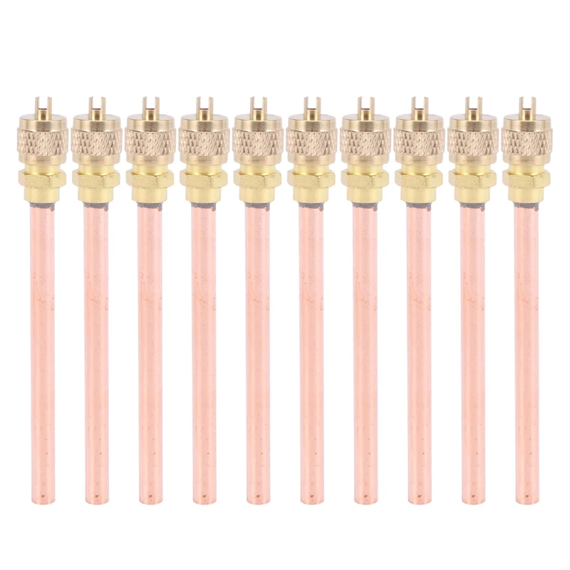 New 10Pcs Air Conditioner Refrigeration Access Valves 6Mm OD Copper Tube Filling Parts
New 10Pcs Air Conditioner Refrigeration Access Valves 6Mm OD Copper Tube Filling Parts