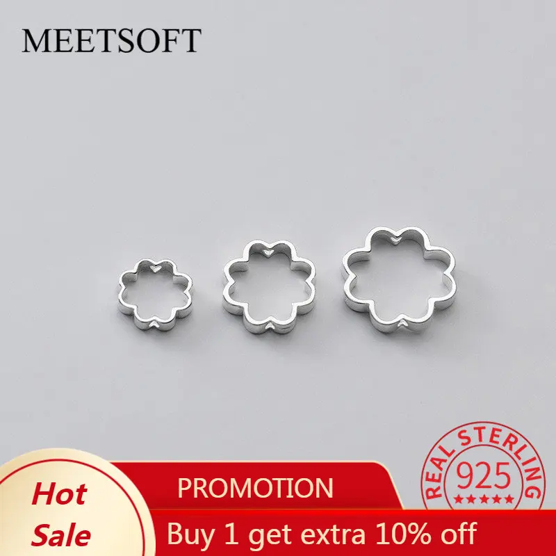 MEETSOFT Roamantic S925 Sterling Silver Flower bead frame Charms of DIY Handmade Making Finding Jewelry Components Accessory
MEETSOFT Roamantic S925 Sterling Silver Flower bead frame Charms of DIY Handmade Making Finding Jewelry Components Accessory