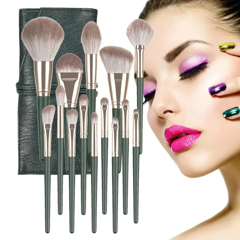 14 Pcs Makeup Brushes Set High Quality & Soft Face Makeup Brushes Foundation Eyeshadow & Concealer Applicator Brushes For Women
14 Pcs Makeup Brushes Set High Quality & Soft Face Makeup Brushes Foundation Eyeshadow & Concealer Applicator Brushes For Women
